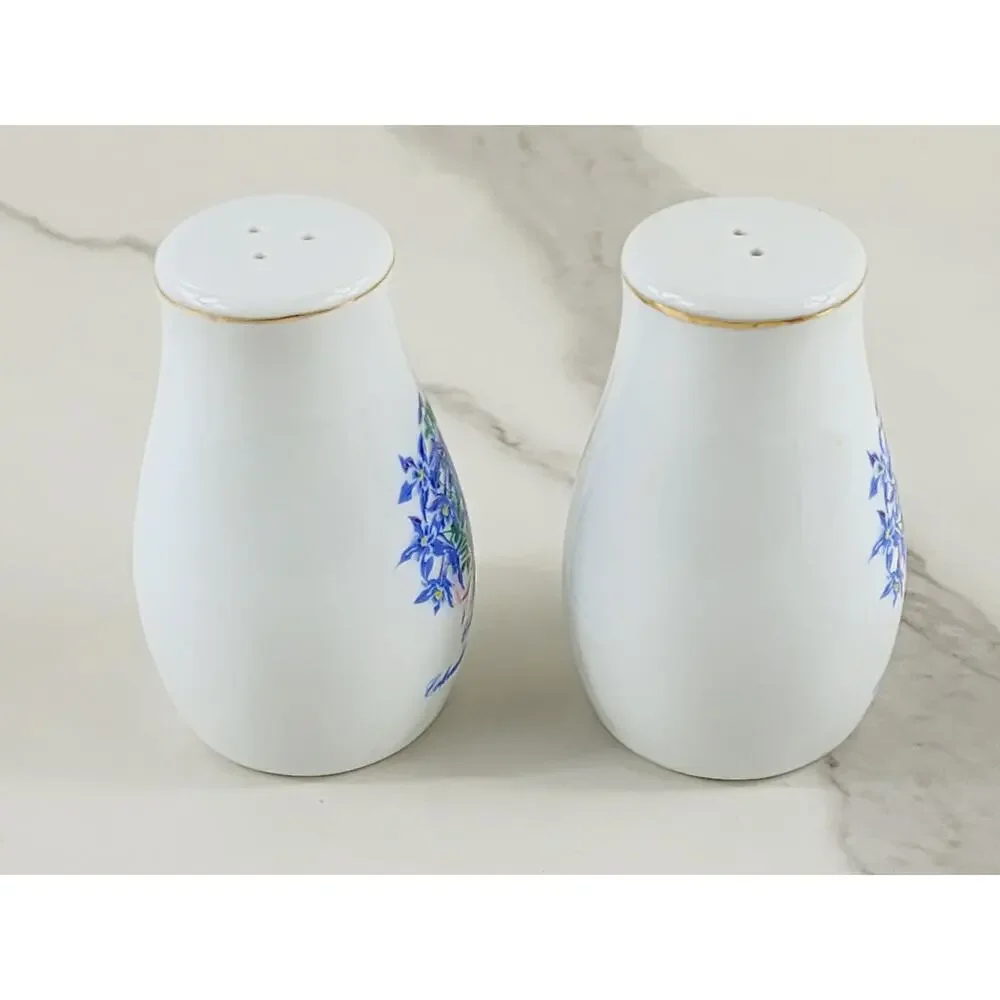 Columbine Flower Lavender Salt & Pepper Shakers 3